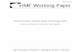 Fiscal Policy and the Real Exchange Rate - IMF · Fiscal Policy and the Real Exchange Rate Santanu Chatterjee and Azer Mursagulov . ... monotonic U-shaped adjustment path for the
