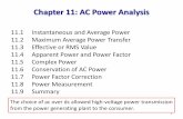 Chapter 11: AC Power Analysis - apl.nctu.edu.twapl.nctu.edu.tw/104-2上課講義/電路分析/Electric Circuits... · Chapter 11: AC Power Analysis 11.1 Instantaneous and Average
