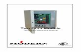 6222 Two Door Module - Entry-Master Systems · 6222 Technical Operations Manual Overview The MASI 6222 Two Door Module provides access control for two doors or Anti-passback operations
