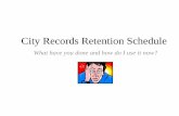 City Records Retention Schedule - Oregon … · City Records Retention Schedule ... and related documentation and correspondence. ... 166-200-0210 Accounting – Disbursements Accounting