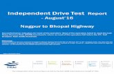 Independent Drive Test Report - TRAI Analyticsanalytics.trai.gov.in:8001/trai/qos/export/Nagpur to Bhopal Report... · Independent Drive Test Report - August’16 Nagpur to Bhopal