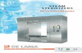 STEAM STERILIZERS · DE LAMA DLOV are the most versatile steam autoclaves designed to meet the widest requirements of the Pharmaceutical ... steam sterilization is combined with the