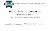 IGCSE Options Booklet - tenby.edu.my€¦ · students in the IGCSE subject selection process to ensure it meets their innate aptitude and interests while keeping all opportunities