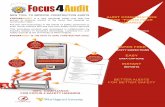NEW TOOL TO IMPROVE CONSTRUCTION AUDITS AUDIT CONSTRUCTION FOCUS4AUDIT SITE “FOCUS FOUR HAZARDS”€¦ · NEW TOOL TO IMPROVE CONSTRUCTION AUDITS FOCUS4AUDIT is a new handheld