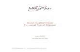 Megapath Duet Hosted Manual Personal Portal v2 · Duet Hosted Voice Personal Portal Manual ... defined criteria, such as the ...