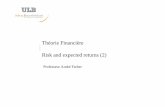 Thé i Fi ièThéorie Financière Ri k d d (2)Risk and ... 2009 08 Risk and return... · Thé i Fi ièThéorie Financière Ri k d d (2)Risk and expected returns (2) Pf AdéFbProfesseur