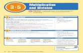Lesson 3.5 Multiplication and Division - Ellis Familyellis2020.org/iTLG/iTLG Grade 4/U3.5.pdf · 180 Unit 3 Multiplication and Division; Number Sentences and Algebra Teaching the