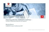 Planning with the CODESYS roadmap - prolog-plc.ru · Planning with the CODESYS roadmap New training concept, with new methods and tools CODESYS roadmap Web-based training sessions