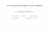 CONSTITUTION OF INDIA · 1978. The text of the constitutional amendments relating to the Constitution (Eighty-sixth Amendment) Act, 2002 and the Constitution (Eighty-eighth Amendment)