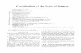 Constitution of the State of Kansas · Constitution of the State of Kansas ... LIST OF AMENDMENTS AND PROPOSED AMENDMENTS TO THE KANSAS CONSTITUTION. ACCEPTANCE OF GRANT FROM CONGRESS;