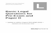 Basic Legal Questions for Pre-Exam and Paper D · Basic Legal Questions for Pre-Exam and ... Basic Legal Questions book - Update to Edition Aug 2013 (EQE2014) December 2013 ... H12,
