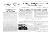 The Horsemen’s Newsletter - Maryland Thoroughbred ...mdhorsemen.com/NewsletterArchive/2009/newsletter2009_12.pdf · The Horsemen’s Newsletter ... band, who died last year, ...