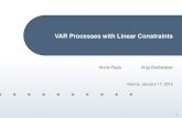 VAR Processes with Linear Constraints - univie.ac.athomepage.univie.ac.at/robert.kunst/pres11_var_pauls.pdf · GLS Introduction Model Estimators GLS EGLS EGLS constrained vs. unconstrained