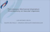 Percutaneous Mechanical (Aspirative) Thrombectomy on ... · Percutaneous Mechanical (Aspirative) Thrombectomy on Vascular Urgencies LUIZ ANTONIO FURUYA EQUIPE SÃO PAULO –CIRURGIA