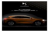 DS 7 CROSSBACK PRICE & SPECIFICATION GUIDE · PRICE & SPECIFICATION GUIDE 1 AUGUST 2018. DS 7 CROSSBACK SPECIFICATION FROM 1 AUGUST 2018. ELEGANCE REFINEMENT AND ATTENTION TO DETAIL