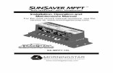 SUNSAVER MPPT TM - Morningstar Supportsupport.morningstarcorp.com/wp-content/uploads/2014/07/SS-MPPT-I… · • Be very careful not to short circuit the cables connected to the battery.