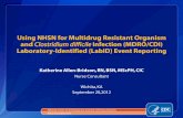 Using NHSN for Multidrug Resistant Organism and ...centralplainsexpo.org/files/documents/Session-L-LabID...and-CDI(3).pdf · Using NHSN for Multidrug Resistant Organism and Clostridium