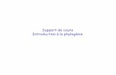 Support de cours Introduction à la phylogéniesilico.biotoul.fr/enseignement/L3-Biologie/Phylogenie_L3_2015.pdf · Support de cours Introduction à la phylogénie. Phylogénie :