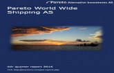 Pareto World Wide Shipping AS - Pareto Q4 2016.pdf · Portfolio News Pareto Maritime Secondary Opportunity