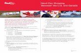 Next-Day Shipping Between the U.S. and Canada · Next-Day Shipping Between the U.S. and Canada MK578b/1107-FXF 30213 With enhanced FedEx Freight ... n Connaissement: Vous …