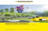 BOOSTER PUMPS. · Booster Pumps from Kärcher offer the right solution ... as required. The eco!ogic models are ... 12 13 Switching made easy ...