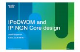 IPoDWDM and IP NGN Core design - cisco.com · The Quality of IP NGN Design •Hierarchy (P is connected to PE) •One network, one IGP (not multiple) •QoS and Security everywhere