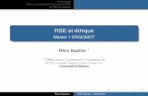 RSE et éthique - remi.bazillier.free.frremi.bazillier.free.fr/UE_ethique.pdf · Introduction Déﬁnir et comprendre le concept de RSE La RSE en pratique RSE et éthique Master 1