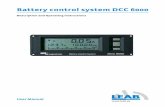 Battery control system DCC 6000 - leab.eu · 1. the DCC 6000 is used for the first time with the gauging battery ... depending on: Shunt, 1: 0,002 – 50 A/0,001 – 999.90, Ah Shunt,