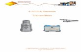 4-20 mA Sensors Transmitters - Technivib€¦ · technivib International – rue de lausanne 37 – CH-1201 GENEVE – Suisse Tél : 0041 22 349 37 32.– Fax : 0041 22 349 37 33