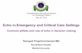 Echo in Emergency and Critical Care Settings for … · Echo in Emergency and Critical Care Settings ... A1 A2 A3. Mahidol University ... Mahidol University Echo in emergency and