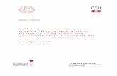 Implications of modulation filterbank processing for ...tesi.cab.unipd.it/41582/1/Giuliano_Bernardi.pdf · Giuliano Bernardi IMPLICATIONS OF MODULATION FILTERBANK PROCESSING FOR AUTOMATIC