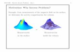 Motivation: Why Inverse Problems? - compute.dtu.dkpcha/AIRtoolsII/Tutorial/DublinDay1.pdf · 0 20 40 60-1-0.5 0 0.5 1 x 1016 Gaussian elimination 0 20 40 60 0 0.5 1 1.5 2 Truncated