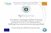 European Hydrogen Safety Training programme for … · European Hydrogen Safety Training programme for First Responders: HyResponse outcomes and perspectives 7th International Conference