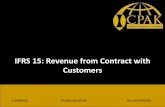 IFRS 15: Revenue from Contract with Customers - ICPAK · 9 Background to IFRS 15 Scope and effective date • Applies to contracts with customers • Assess contracts withcollaborators