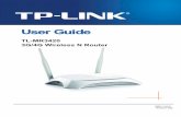 TL-MR3420 3G/4G Wireless N Router - static.tp-link.com · 3.1 TCP/IP Configuration ... 5.3.1 Wireless Settings ... TP-LINK understands the need for sharing the 3G/4G connection locally