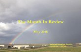 The Month In Review - weather.gov · the cleanup continues as crews have been working to open the highway. ... the dalles, or 94 41 mt adams rs, wa 83 31 . may 2018, ...