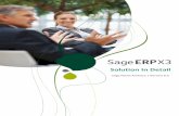 Sage North America | Version 6 · Sage ERP X3 – Solution In Detail Page 2 ... of formats ready for use (bank transfers: SEPA SCT, AFB 160/320, import of draft, generation of draft,