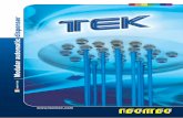 made in Italy - tecmec.com · Technical Features PUMPS TEK operates with volumetric gears pumps made with special steel to ensure maximum precision and duration. Equipped with a patented