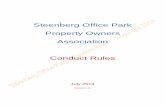 Steenberg Office Park Property Owners Association Conduct ...steenbergofficepark.co.za/PDFs/SOPPOA Conduct Rules July 2014 v2.… · Steenberg Office Park Property Owners Association