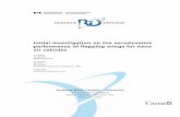 Initial investigation on the aerodynamic performance of ... · Initial investigation on the aerodynamic performance of flapping wings for nano air vehicles F. Lesage N. Hamel DRDC