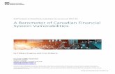 A Barometer of Canadian Financial System Vulnerabilities€¦ · Staff Analytical Note/Note analytique du personnel 2017-24. ... Revue du système financier, laquelle est plus granulaire