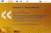 D RAFT AGENDA - ACRLI · and Public Affairs, Lafarge Group ... Morocco (representing the Confédération Générale des Entreprises du Maroc) ... strong reform agenda in place. ...