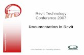 Revit Technology Conference 2007 - RTC Events 2007... · Revit Technology Conference 2007 Documentation in Revit t Documentation in Revit n in Revi m entatio Docu Chris Needham -
