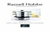 MODEL NO. 10211 RUSSELL HOBBS 3 TIER STAINLESS … · MODEL NO. 10211 RUSSELL HOBBS 3 TIER STAINLESS STEEL FOOD STEAMER !! 2!! Congratulations on purchasing our Russell Hobbs 3 tier