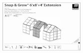 Grow° 6'x8'+4' Extension - garage-organization.com · Etape 24: Apres pliage des parties de base, pliez la languette de verrouillage de l'interieur, puis la bloquer en utilisant