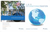 ll.m. in international taxation - Fredric G. Levin … · an oUTsTandInG Tax FaCULTy The graduate faculty of the LL.M. in International Taxation share a strong dedication to teaching