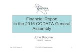 Financial Report to the 2016 CODATA General Report-2016 CODATA GA-v05 FIN  CODATCODATA II SS UU 2015