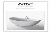 JONO® - Costco · Les dimensions du produit peuvent être différentes de celles indiquées sur le plan. ... cords de plomberie. If you install a deck faucet on the unit.