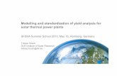 Modelling and standardization of yield analysis for …sfera.sollab.eu/...and_Standardization_Tobias_Hirsch_SFERA2013.pdf · Modelling and standardization of yield analysis for solar