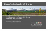 Biogas Technology by MT-Energie - gaccny.com€¦ · June 23rd, 2009 Biogas Technology by MT Energie / Daniel Mann Project Manager USA 2 The Company Development and growth